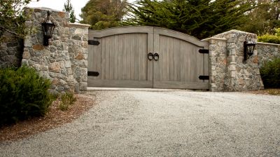 Elegant Driveway Gate with Decorative Details